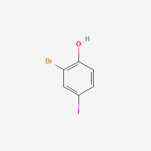 2-Bromo-4-iodophenol chemical structure (CAS 133430-98-5)