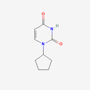 1-Cyclopentylpyrimidine-2,4(1H,3H)-dione chemical structure (CAS 13345-72-7)