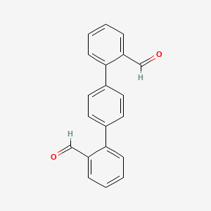 [1,1':4',1''-Terphenyl]-2,2''-dicarbaldehyde chemical structure (CAS 1334652-46-8)