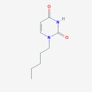 1-Pentylpyrimidine-2,4(1H,3H)-dione chemical structure (CAS 13350-87-3)