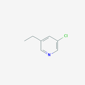 3-Chloro-5-ethylpyridine chemical structure (CAS 1335053-43-4)
