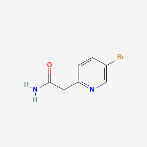 2-(5-Bromopyridin-2-yl)acetamide chemical structure (CAS 1335055-45-2)