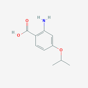 2-Amino-4-isopropoxybenzoic acid chemical structure (CAS 1335203-38-7)