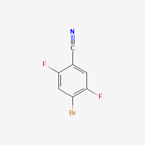 4-Bromo-2,5-difluorobenzonitrile chemical structure (CAS 133541-45-4)