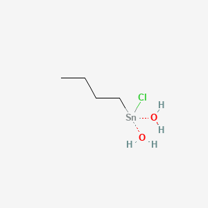 Butyltinchloridedihydroxide chemical structure (CAS 13355-96-9)