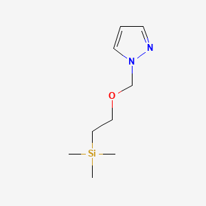 1-((2-(Trimethylsilyl)ethoxy)methyl)-1H-pyrazole chemical structure (CAS 133560-57-3)