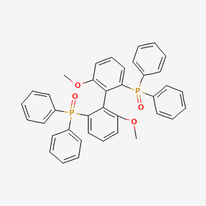 1,1'-[(1R)-6,6′-Dimethoxy[1,1'-biphenyl]-2,2'-diyl]bis[1,1-diphenylphosphine oxide] chemical structure (CAS 133577-82-9)