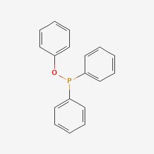 Phenoxydiphenylphosphine chemical structure (CAS 13360-92-4)