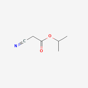 Isopropyl 2-cyanoacetate chemical structure (CAS 13361-30-3)