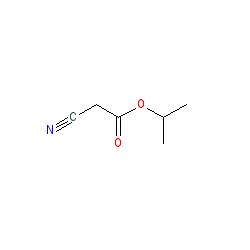 Isopropyl 2-cyanoacetate chemical structure (CAS 13361-30-3)
