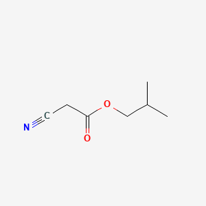 Isobutyl 2-cyanoacetate chemical structure (CAS 13361-31-4)