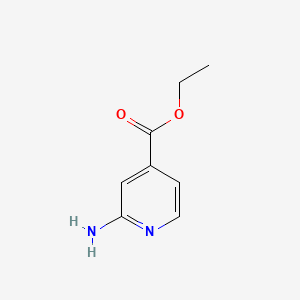 Ethyl 2-aminoisonicotinate chemical structure (CAS 13362-30-6)