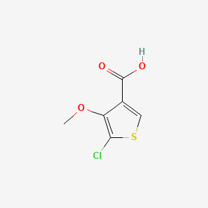 5-Chloro-4-methoxythiophene-3-carboxylic acid chemical structure (CAS 133659-14-0)