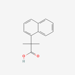 2-Methyl-2-(naphthalen-1-yl)propanoic acid chemical structure (CAS 13366-01-3)