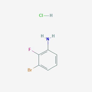 3-Bromo-2-fluoroaniline hydrochloride chemical structure (CAS 1336963-98-4)