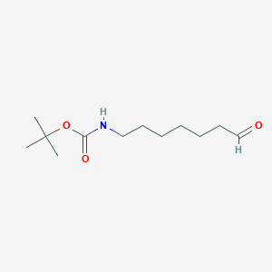tert-Butyl 7-oxoheptylcarbamate chemical structure (CAS 133728-25-3)