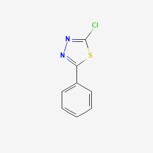 2-Chloro-5-phenyl-1,3,4-thiadiazole chemical structure (CAS 13373-11-0)