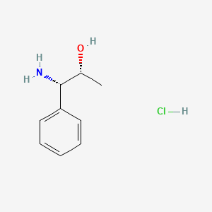 (1S,2R)-1-Amino-1-phenylpropan-2-ol hydrochloride chemical structure (CAS 133735-64-5)