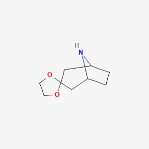 8-Azaspiro[bicyclo[3.2.1]octane-3,2'-[1,3]dioxolane] chemical structure (CAS 13375-57-0)