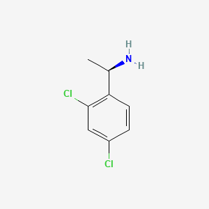 (R)-1-(2,4-Dichlorophenyl)ethanamine chemical structure (CAS 133773-29-2)