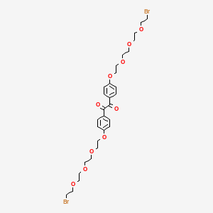 1,2-Bis(4-(2-(2-(2-(2-bromoethoxy)ethoxy)ethoxy)ethoxy)phenyl)ethane-1,2-dione chemical structure (CAS 1337875-73-6)
