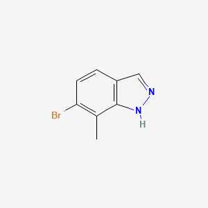 6-Bromo-7-methyl-1H-indazole chemical structure (CAS 1337880-06-4)