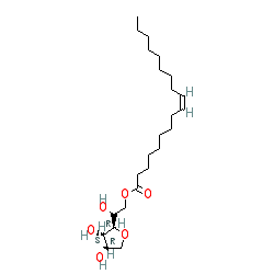 (2R,3R,4R,5S)-Hexane-1,2,3,4,5,6-hexaol mono-(9Z)-9-octadecenoate chemical structure (CAS 1338-43-8)