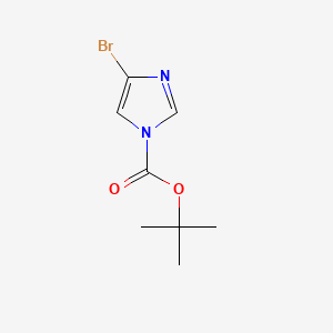 tert-Butyl 4-bromo-1H-imidazole-1-carboxylate chemical structure (CAS 1338257-80-9)