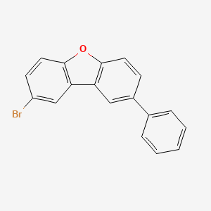 2-Bromo-8-phenyldibenzo[b,d]furan chemical structure (CAS 1338446-67-5)