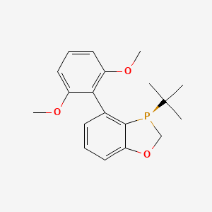 (R)-3-(tert-Butyl)-4-(2,6-dimethoxyphenyl)-2,3-dihydrobenzo[d][1,3]oxaphosphole chemical structure (CAS 1338454-03-7)