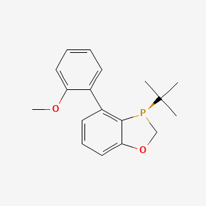 (R)-3-(tert-butyl)-4-(2-methoxyphenyl)-2,3-dihydrobenzo[d][1,3]oxaphosphole chemical structure (CAS 1338454-28-6)