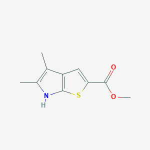 Methyl 4,5-dimethyl-6H-thieno[2,3-b]pyrrole-2-carboxylate chemical structure (CAS 1338466-50-4)