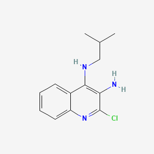 2-Chloro-N4-isobutylquinoline-3,4-diamine chemical structure (CAS 133860-76-1)