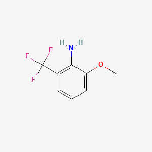 2-Methoxy-6-(trifluoromethyl)aniline chemical structure (CAS 133863-87-3)