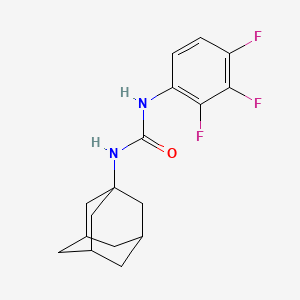1-(Adamantan-1-yl)-3-(2,3,4-trifluorophenyl)urea chemical structure (CAS 1338780-86-1)