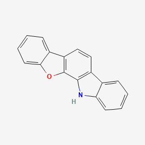 12H-Benzofuro[2,3-a]carbazole chemical structure (CAS 1338919-70-2)