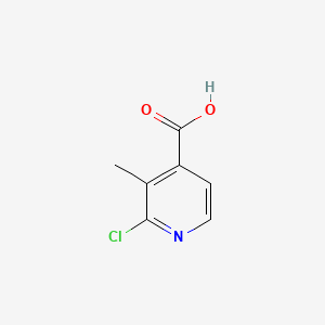 2-Chloro-3-methyl-4-pyridinecarboxylic Acid chemical structure (CAS 133928-73-1)
