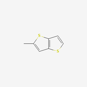 2-Methylthieno[3,2-b]thiophene chemical structure (CAS 13393-75-4)
