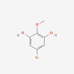 5-Bromo-2-methoxybenzene-1,3-diol chemical structure (CAS 133932-61-3)