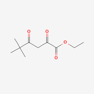 Ethyl 5,5-dimethyl-2,4-dioxohexanoate chemical structure (CAS 13395-36-3)