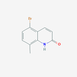 5-Bromo-8-methylquinolin-2(1H)-one chemical structure (CAS 1339536-64-9)