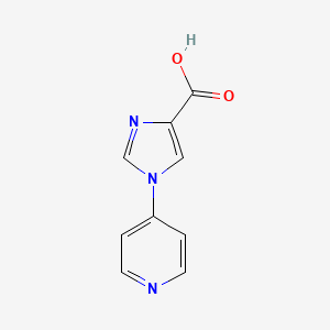 1-(Pyridin-4-yl)-1H-imidazole-4-carboxylic acid chemical structure (CAS 1339544-04-5)