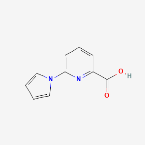 6-(1H-Pyrrol-1-yl)pyridine-2-carboxylic acid chemical structure (CAS 1339579-57-5)