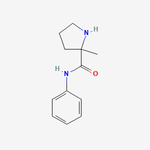 2-Methyl-N-phenylpyrrolidine-2-carboxamide chemical structure (CAS 1339608-81-9)