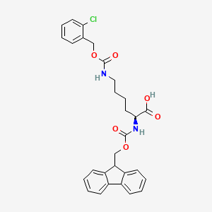 Fmoc-Lys(2-Cl-Z)-OH chemical structure (CAS 133970-31-7)