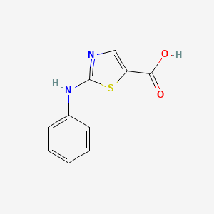 2-(Phenylamino)thiazole-5-carboxylic acid chemical structure (CAS 133972-63-1)