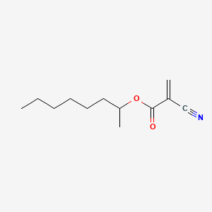 Octan-2-yl 2-cyanoacrylate chemical structure (CAS 133978-15-1)