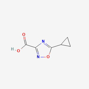 5-Cyclopropyl-1,2,4-oxadiazole-3-carboxylic acid chemical structure (CAS 1339872-07-9)