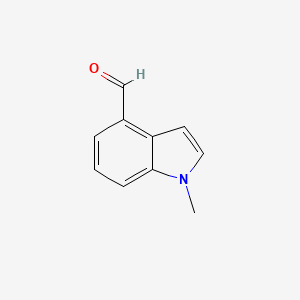 1-Methyl-1H-indole-4-carbaldehyde chemical structure (CAS 133994-99-7)