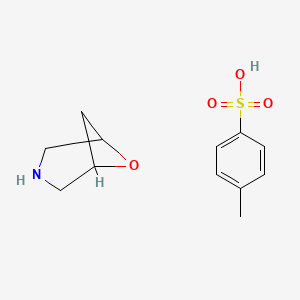 6-Oxa-3-azabicyclo[3.1.1]heptane 4-methylbenzenesulfonate chemical structure (CAS 1339953-58-0)